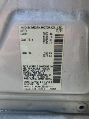 2016 NISSAN ALTIMA 3.5 - 1N4BL3AP4GC111243