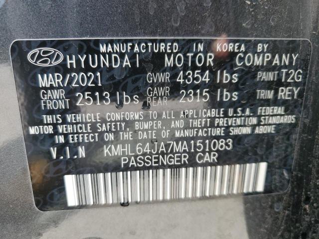 2021 HYUNDAI SONATA SEL - KMHL64JA7MA151083