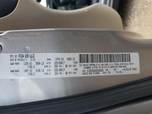 2016 DODGE GRAND CARA - 2C4RDGBGXGR369091