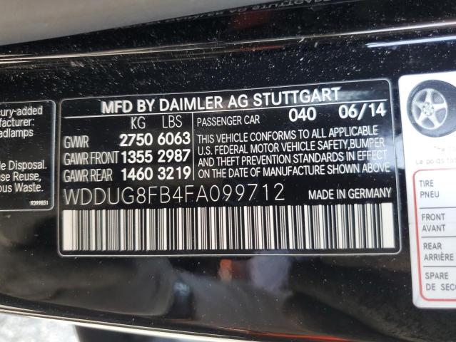 2015 MERCEDES-BENZ S 550 4MAT - WDDUG8FB4FA099712