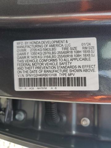 2024 HONDA PILOT EXL - 5FNYG2H46RB013108