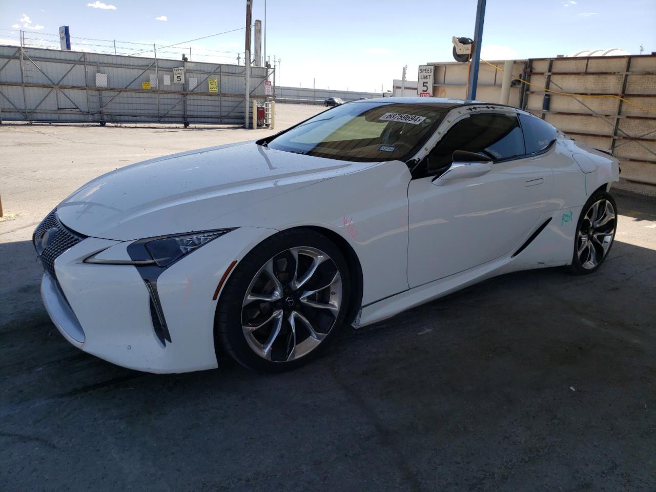 LEXUS LC 500 2018 white  gas JTHHP5AY6JA001261 photo #1