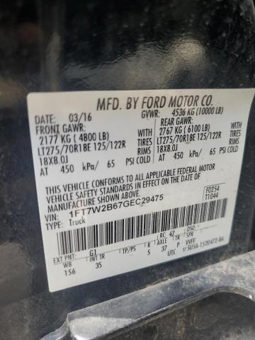 2016 FORD F250 SUPER - 1FT7W2B67GEC29475