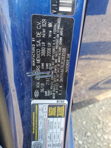 VIN 3KPFK4A76JE283598 2018 KIA Forte, LX no.12