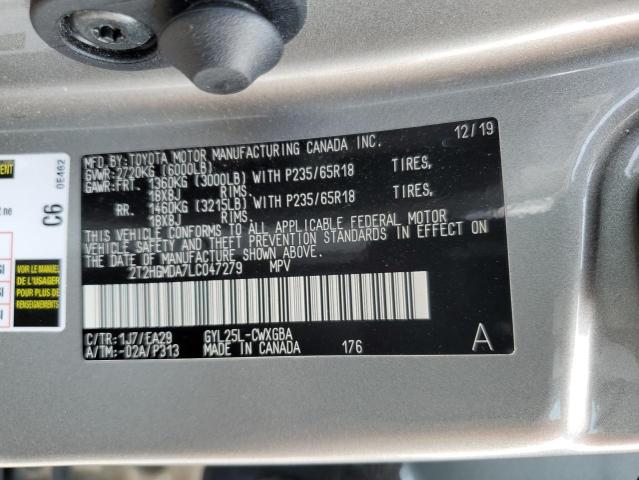 2020 LEXUS RX 450H 2T2HGMDA7LC047279
