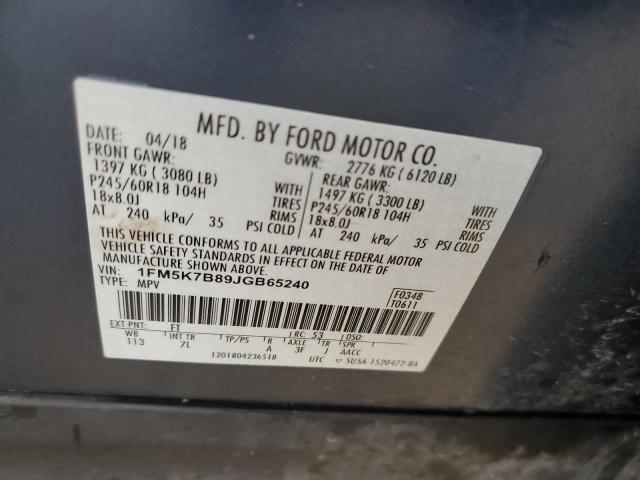2018 FORD EXPLORER - 1FM5K7B89JGB65240