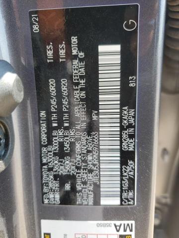 2022 TOYOTA 4RUNNER SR - JTESU5JR9N5976663