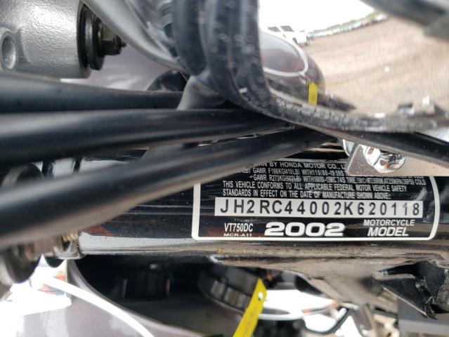 2002 HONDA VT750 DC JH2RC44002K620118