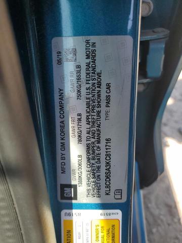 2019 CHEVROLET SPARK 1LT - KL8CD6SA3KC811716
