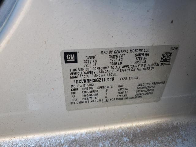 2016 CHEVROLET SILVERADO - 1GCVKREC8GZ119119