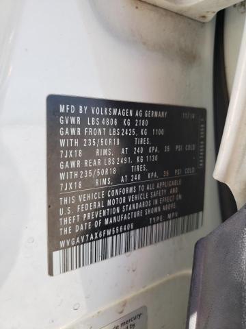 2015 VOLKSWAGEN TIGUAN S - WVGAV7AX6FW556406