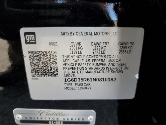 2022 CADILLAC CT5-V BLAC - 1G6D35R61N0810082