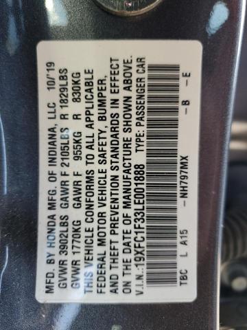 2020 HONDA CIVIC EX - 19XFC1F33LE001888