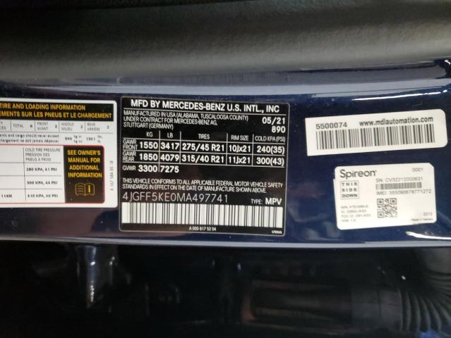 2021 MERCEDES-BENZ GLS 450 4M 4JGFF5KE0MA497741
