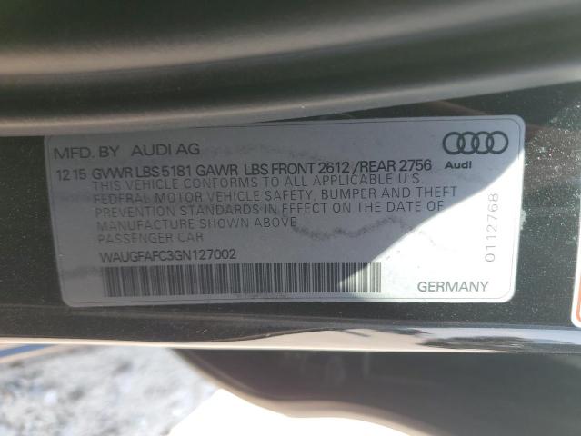 2016 AUDI A6 PREMIUM - WAUGFAFC3GN127002