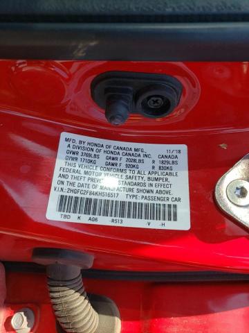 2019 HONDA CIVIC SPOR - 2HGFC2F84KH516517