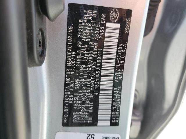 VIN 4T1B21HK5JU008311 2018 Toyota Camry, Hybrid no.12