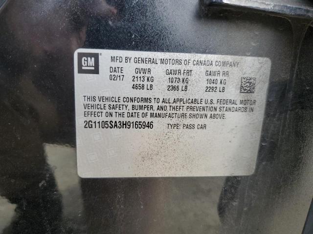 2017 CHEVROLET IMPALA LT - 2G1105SA3H9165946