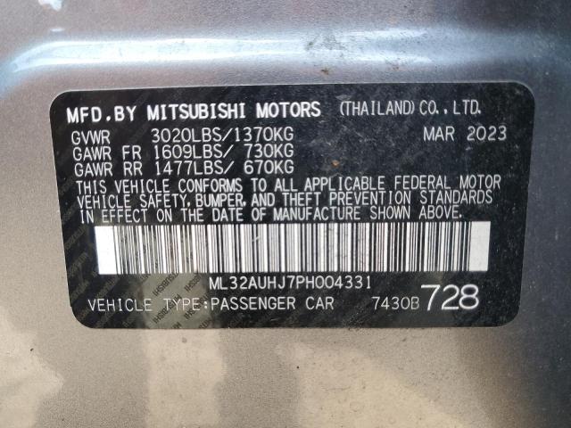 2023 MITSUBISHI MIRAGE ES - ML32AUHJ7PH004331