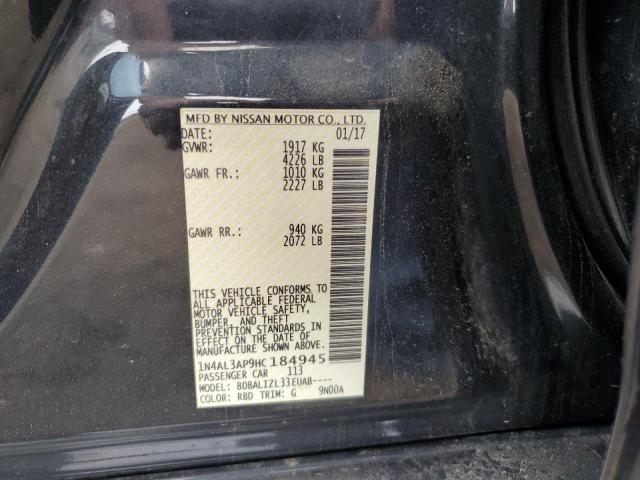 2017 NISSAN ALTIMA 2.5 - 1N4AL3AP9HC184945