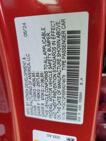 2024 HONDA ACCORD HYB - 1HGCY2F65RA074679