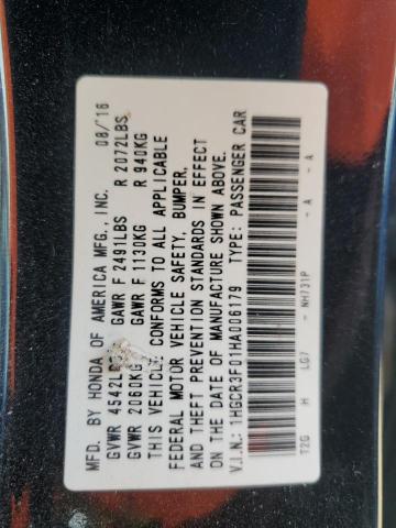 2017 HONDA ACCORD EXL - 1HGCR3F01HA006179