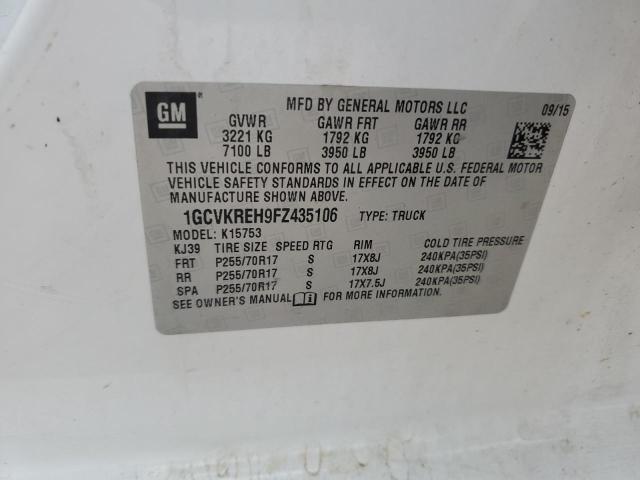 2015 CHEVROLET SILVERADO - 1GCVKREH9FZ435106