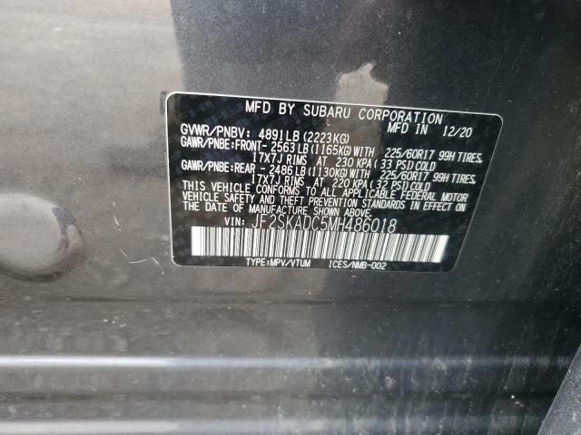 2021 SUBARU FORESTER - JF2SKADC5MH486018