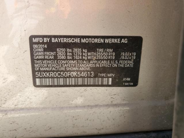 2015 BMW X5 XDRIVE3 - 5UXKR0C50F0K54613