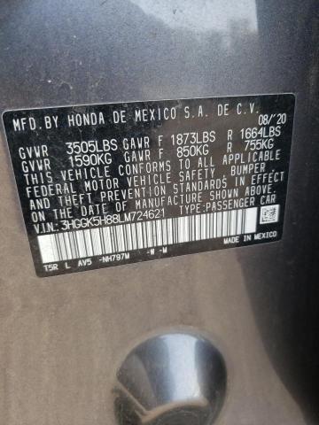 2020 HONDA FIT EX - 3HGGK5H88LM724621