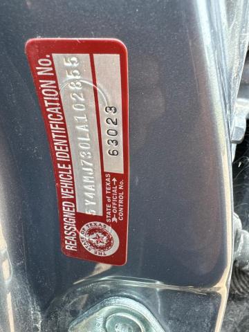 2020 YAMAHA YFM700 5Y4AMJ730LA102855
