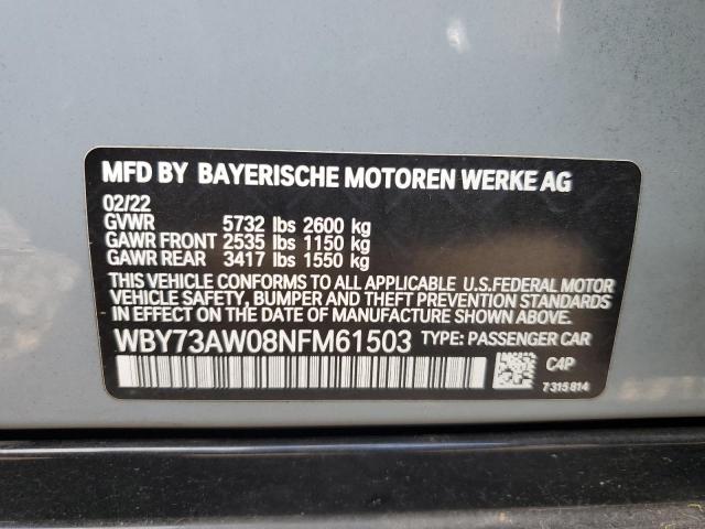 2022 BMW I4 EDRIVE - WBY73AW08NFM61503