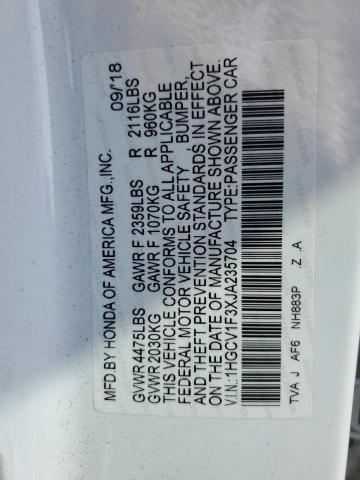 2018 HONDA ACCORD SPO - 1HGCV1F3XJA235704