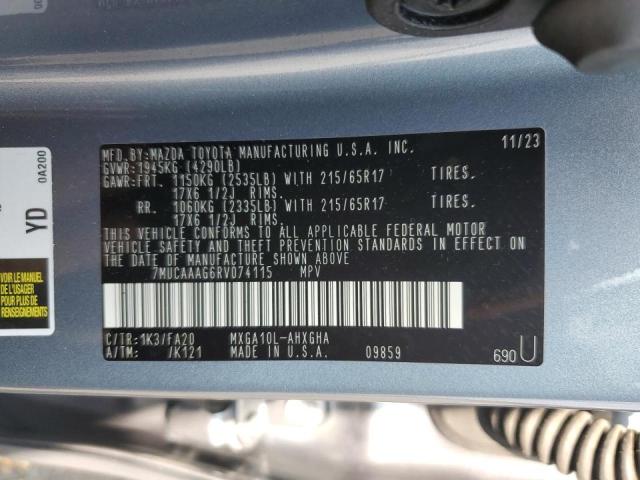 2024 TOYOTA COROLLA CR - 7MUCAAAG6RV074115
