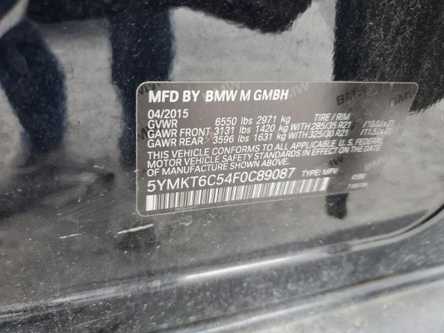 VIN 5YMKT6C54F0C89087 2015 BMW X5, M no.13