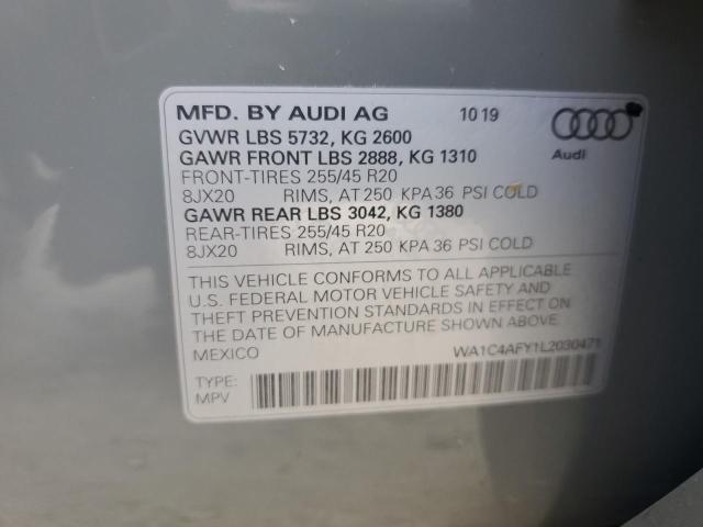 2020 AUDI SQ5 PRESTI WA1C4AFY1L2030471