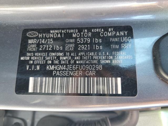 2015 HYUNDAI GENESIS 3. - KMHGN4JE6FU090298