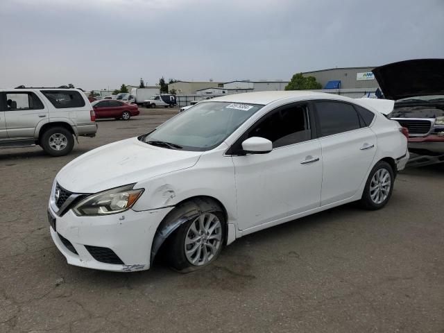 NISSAN SENTRA S 2019 white  gas 3N1AB7AP1KY240186 photo #1