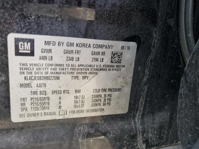 2017 BUICK ENCORE PRE - KL4CJESB2HB022596