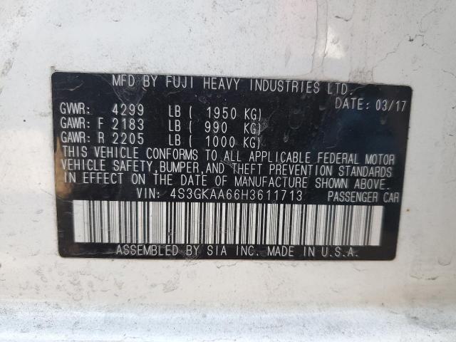 2017 SUBARU IMPREZA - 4S3GKAA66H3611713