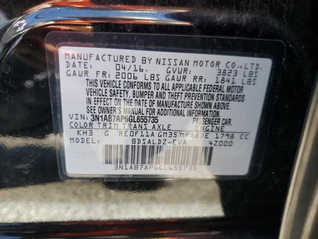 2016 NISSAN SENTRA S - 3N1AB7AP6GL655735
