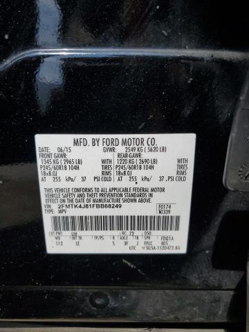 2015 FORD EDGE SEL - 2FMTK4J81FBB68249