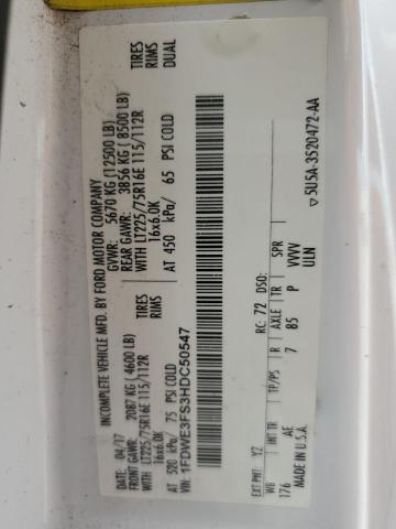 VIN 1FDWE3FS3HDC50547 2017 FORD ALL MODELS no.12