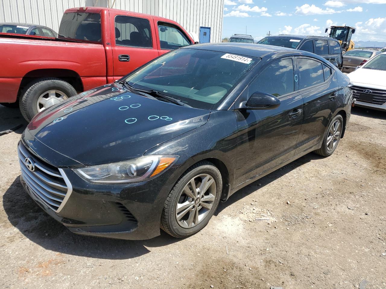 HYUNDAI ELANTRA SE 2018 black  gas 5NPD84LF5JH239940 photo #1