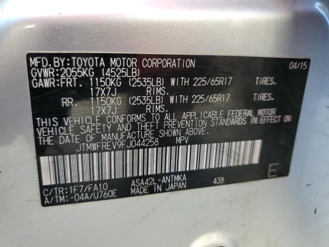 VIN JTMWFREV9FJ044258 2015 Toyota RAV4, Xle no.12