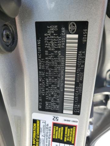 VIN 4T1G11AK9MU596897 2021 Toyota Camry, SE no.12