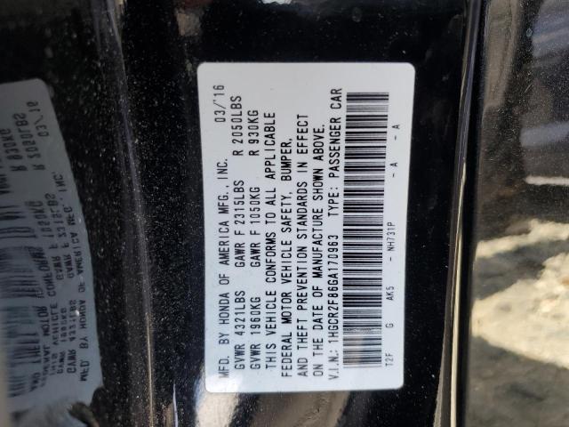 2016 HONDA ACCORD EXL - 1HGCR2F86GA170963
