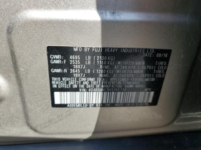 2017 SUBARU OUTBACK 2. - 4S4BSANC9H3265730