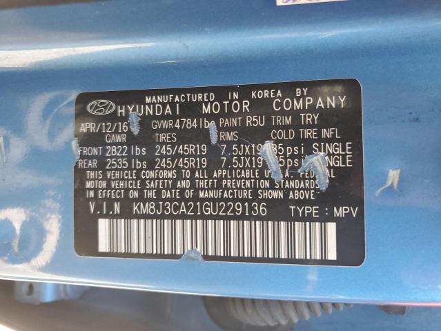 2016 HYUNDAI TUCSON LIM - KM8J3CA21GU229136