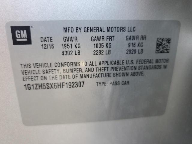 2017 CHEVROLET MALIBU PRE - 1G1ZH5SX6HF192307